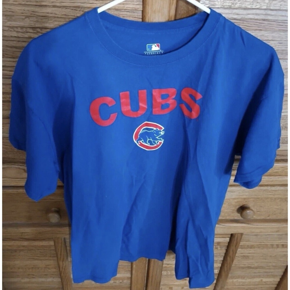 Chicago Cubs Mens Size 3X T-Shirt Tee Shirt MLB Genuine Merchandise Blue